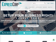Tablet Screenshot of expresscorpservices.com